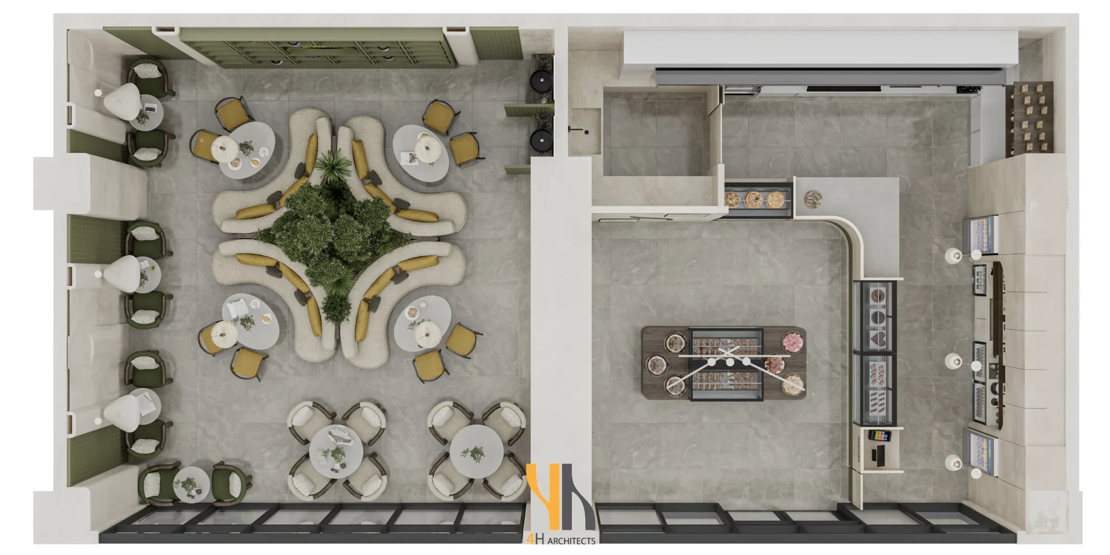 H&H Healthy Food & sweet floor plan